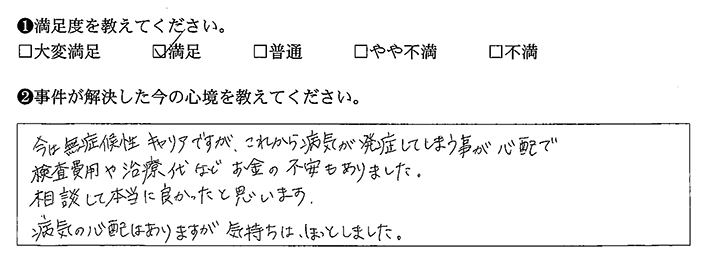 相談して本当に良かった