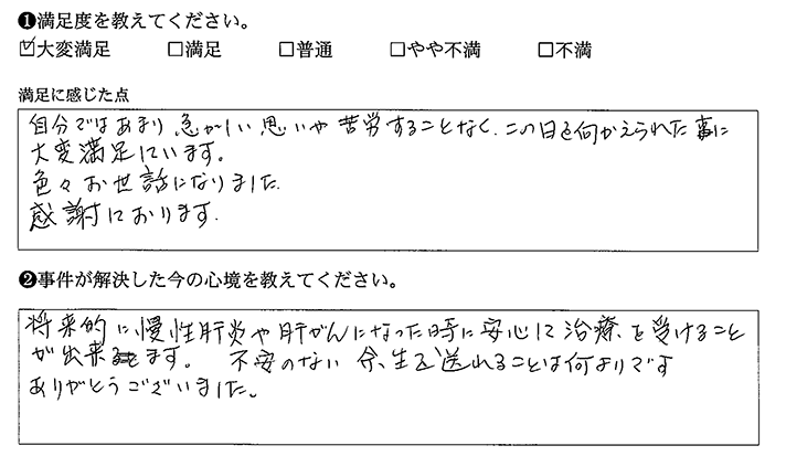 自分ではあまり急がしい思いや苦労することなく、この日を向かえられた